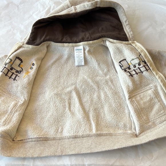 Cute Train Gymboree Infant Zip-Up Hoodie - Picture 3 of 5